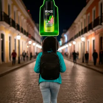 MOCHILA PUBLICITARIA NEON LED PARA ACTIVACIONES Y EVENTOS