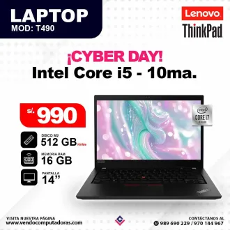Laptop LENOVO Intel Core i5 - 10ma T490