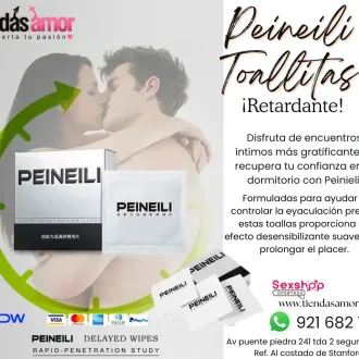 Retardante 100 Efectivo Toallitas Peineili juguetes lubric