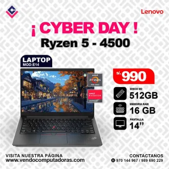 Laptop Lenovo RYZEN 5 - 4500 E14