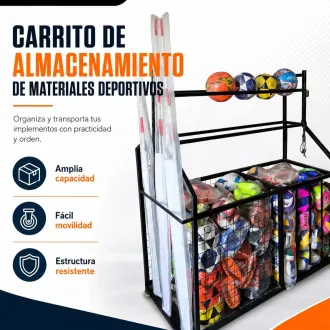 Carrito de almacenamiento deportivo mobel sports