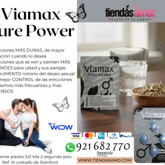 Viamax Pure Power Erecciones MÁS DURAS de mayor duración j