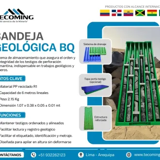 BANDEJAS GEOLÓGICAS - BQ ORGANIZACIÓN DE MUESTRAS MINERAS