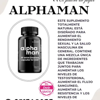 ALPHAMAN 20 CAPS ORIGINAL ALARGA LA ERECCIÓN SEXSHOP LIMA