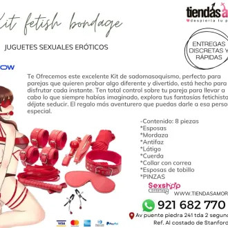 Kit fetish bondage 8 piezas disfrutar cada instante juguetes