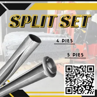 Split Set 4 y 5 Pies Sostenimiento Minero Geomecanica