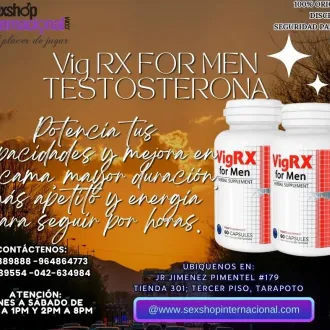 VIGRX FOR MEN POTENCIA TU ACTO SEXUAL Y DURA SIN PROBLEMAS E
