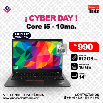 Laptop Lenovo Thinkpad Intel Core i5 - 10ma.