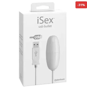 VIBRADOR BLANCO SEXY USB BALA 
