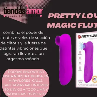 Succionador Magic Flute Clítoris Recargable Multifunción 