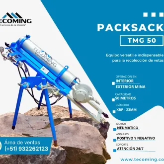 PACKSACK TMG 50 DISEÑADA PARA EXPLORACIÓN SUBTERRÁNEA