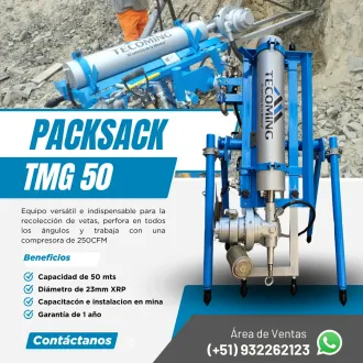 PACKSACK TMG 50 MAYOR AGILIDAD EN TRABAJOS MINEROS
