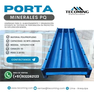 PORTA MINERAL PQ RESGUARDO EFICIENTE DE MUESTRAS