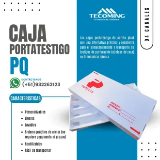 CAJA CARTÓN PLAST PQ SOPORTE SEGURO PARA MUESTRAS