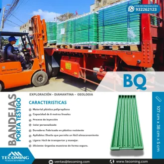 BANDEJAS PORTA TESTIGO BQ ALMACENAMIENTO ÓPTIMO DE NÚCLEOS