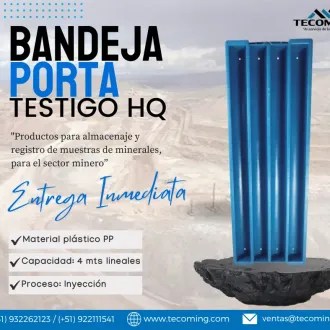BANDEJAS PORTA TESTIGO HQ CONSERVACIÓN EFICIENTE DE MUESTRAS
