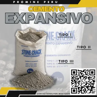 Cemento Expansivo - Demolición roca - sin Explosivos