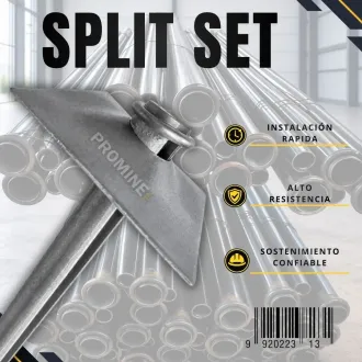 SPLIT SET PERNO DE ANCLAJE 5 PIES MINERIA PERUANA 