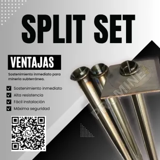 Split Set Sostenimiento confiable para minería