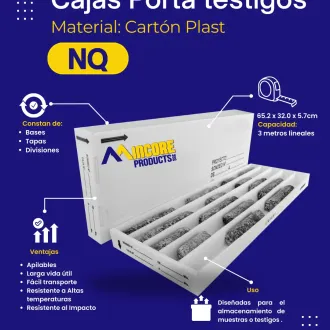 Cajas Porta testigo Para Clasificación De Muestras Mineras