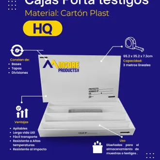 Cajas Porta testigo Para Almacenar Y Conservar Minerales 