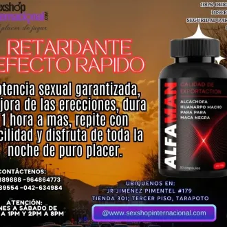 ALFAMAN POTENCIADOR SEXUAL QUE GARANATIZA TU PLACER TIENDAS 