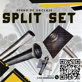 Perno de Anclaje Split Set para Estabilización en mina