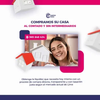 COMPRAMOS SU CASA AL CONTADO Y SIN INTERMEDIARIOS