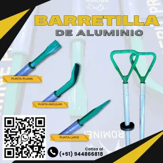 Barretillas de Aluminio para Desatado Preventivo de Rocas
