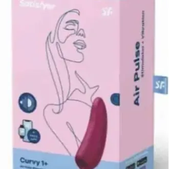 A-Vibrador satisfyer curvo 1 rojo