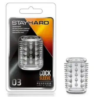 FUNDA PARA MIEMBRO STAY HARD 03 TRANSPARENTE
