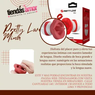 MAGIC FLUTPRETTY LOVE - MINA ESTIMULADOR LENGUA ROJO CLARO
