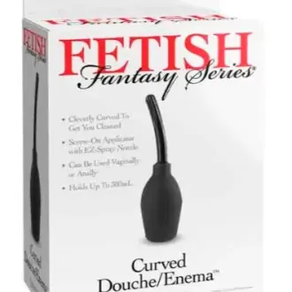 CONSOLADOR ENEMA CURVADUCHE NEGRO