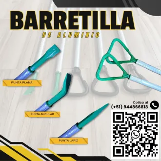 Barretilla de Aluminio para Saneamiento y Escalado de Rocas