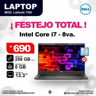 Laptop DELL Intel core i7 - 8va.