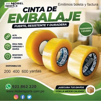 cinta de embalaje transparente mobel sports