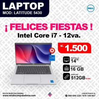Laptop DELL Intel core i7 12va.