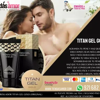 Titan Gel Gold para hombres Tienda para Adultos Novedades 