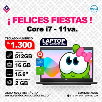 Laptop DELL Intel Core i7 - 11va.