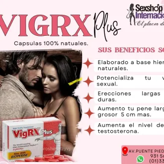 VIGRX PLUS - POTENTE MEZCLA DE 12 INGREDIENTES NATURALES SEX