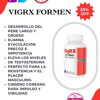 VIGRX FOR MEN - PERFECTO PARA LA RESISTENCIA Y EL PLACER MAS