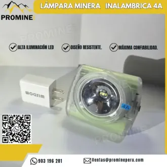 LÁMPARA INALÁMBRICA MINERA 4A - PROMINE PERU