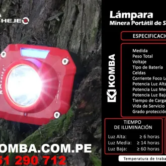 LAMPARA MINERA KOMBA HEJE D2