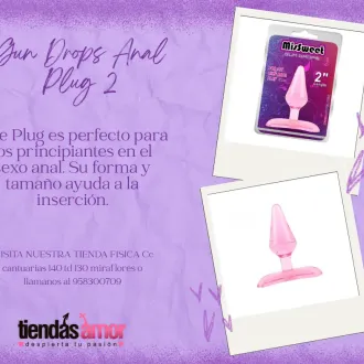 Gun Drops Anal Plug 2 tiendas amor miraflores