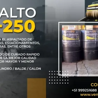 EMULSIÓN ASFÁLTICA ROTURA LENTA Y RAPIDA ASFALTO RC-250 