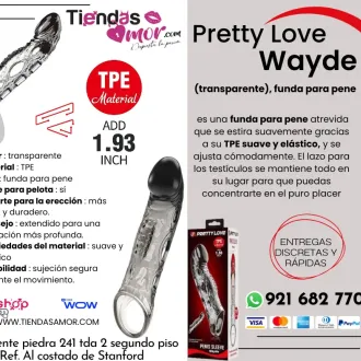 Pretty Love Wayde transparente funda para pene Tienda AMO
