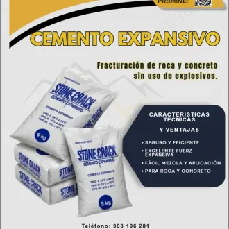 Cemento Expansivo para Demolición