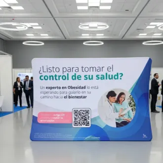 BACKING TENSIÓN TIPO C PUBLICITARIO PORTÁTIL PARA ACTIVACION