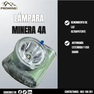 LÁMPARA MINERA 4A - PROMINE PERU