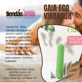 Gaia Eco Bullet Vibrador Biodegradable tiendas amor